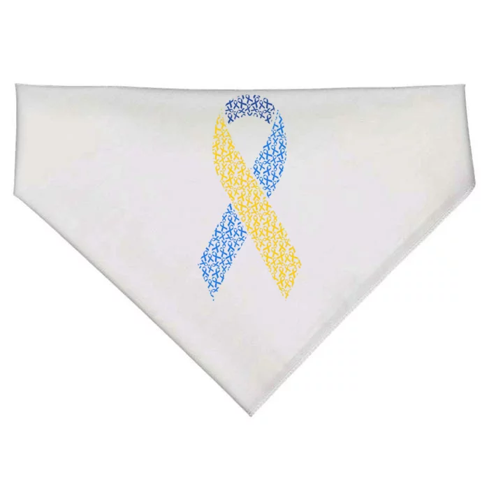 World Down Syndrome Day Awareness Ribbons USA-Made Doggie Bandana