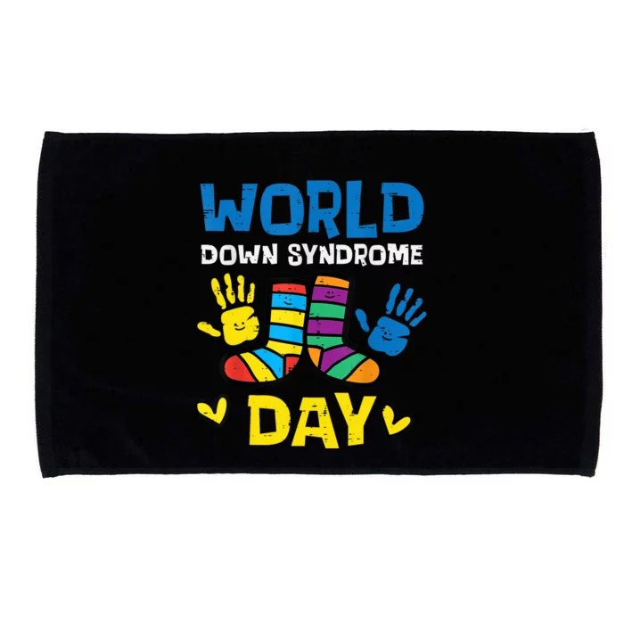 World Down Syndrome Day Awareness T21 Teacher Women Microfiber Hand Towel