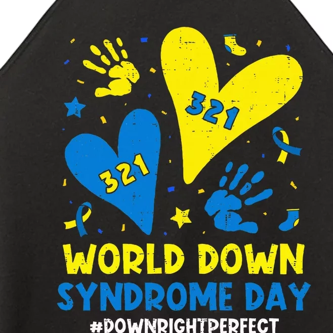 World Down Syndrome Day 321 Awareness Support Women’s Perfect Tri Rocker Tank