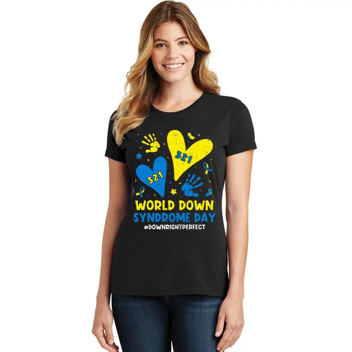 World Down Syndrome Day 321 Awareness Support Women's T-Shirt