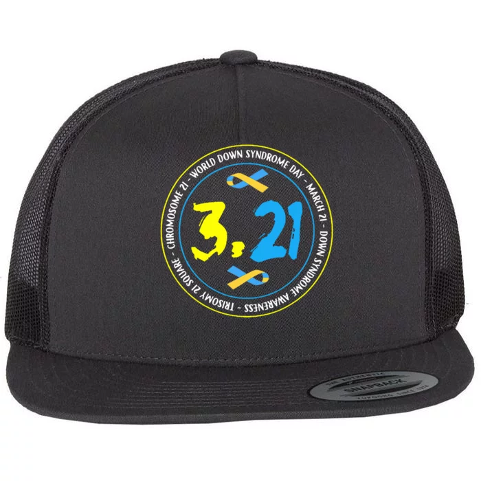 World Down Syndrome Day March 12st Flat Bill Trucker Hat