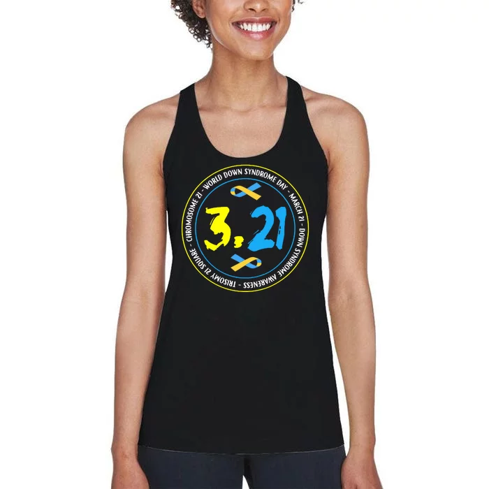 World Down Syndrome Day March 12st Women's Racerback Tank