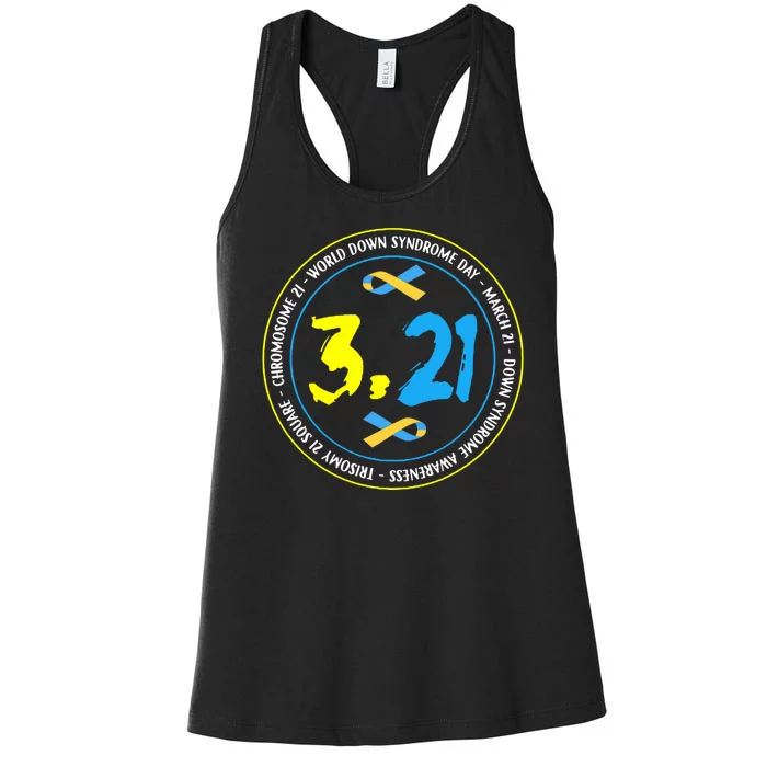 World Down Syndrome Day March 12st Women's Racerback Tank