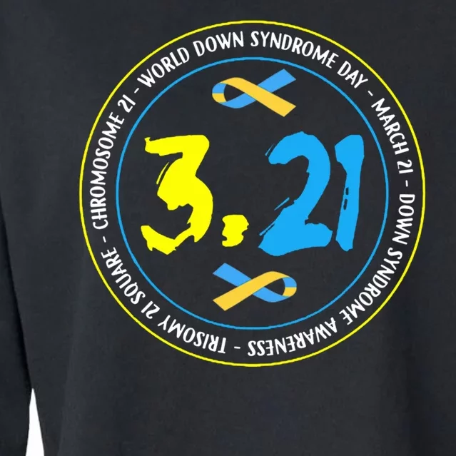 World Down Syndrome Day March 12st Cropped Pullover Crew