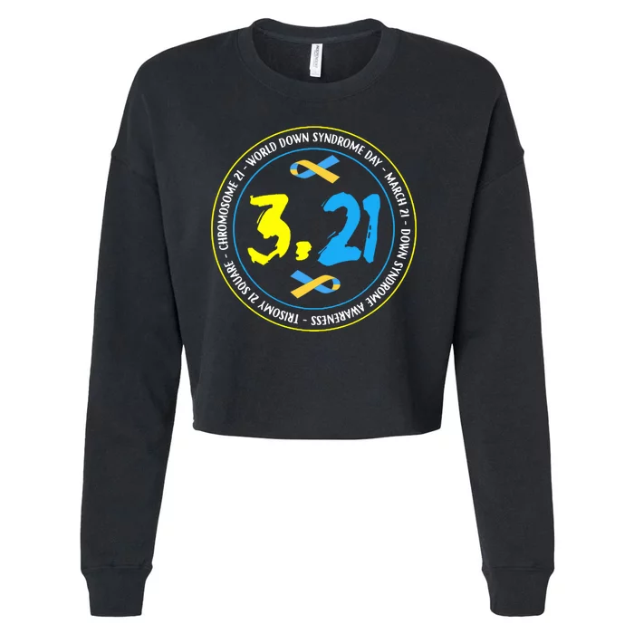 World Down Syndrome Day March 12st Cropped Pullover Crew