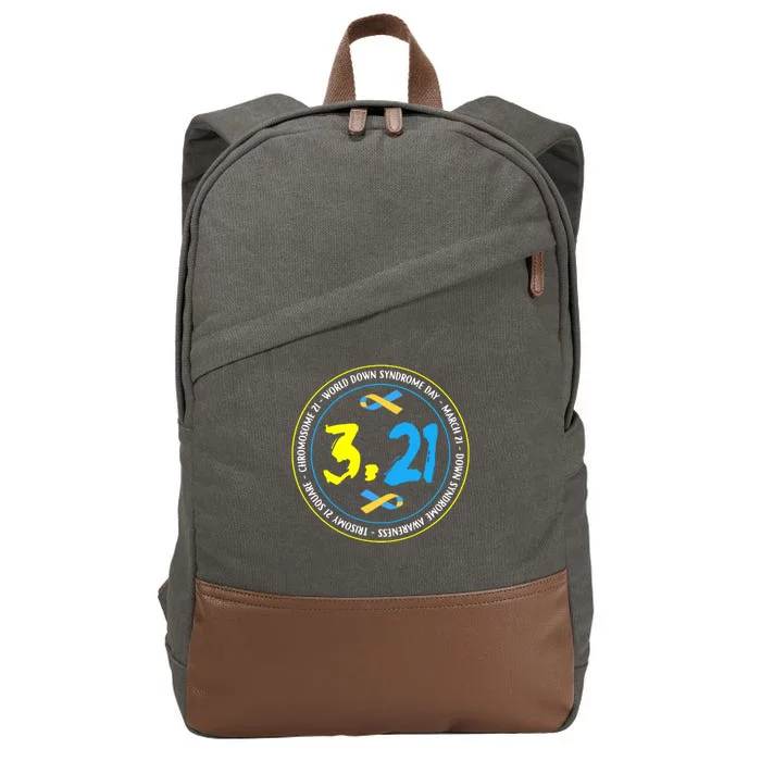 World Down Syndrome Day March 12st Cotton Canvas Backpack