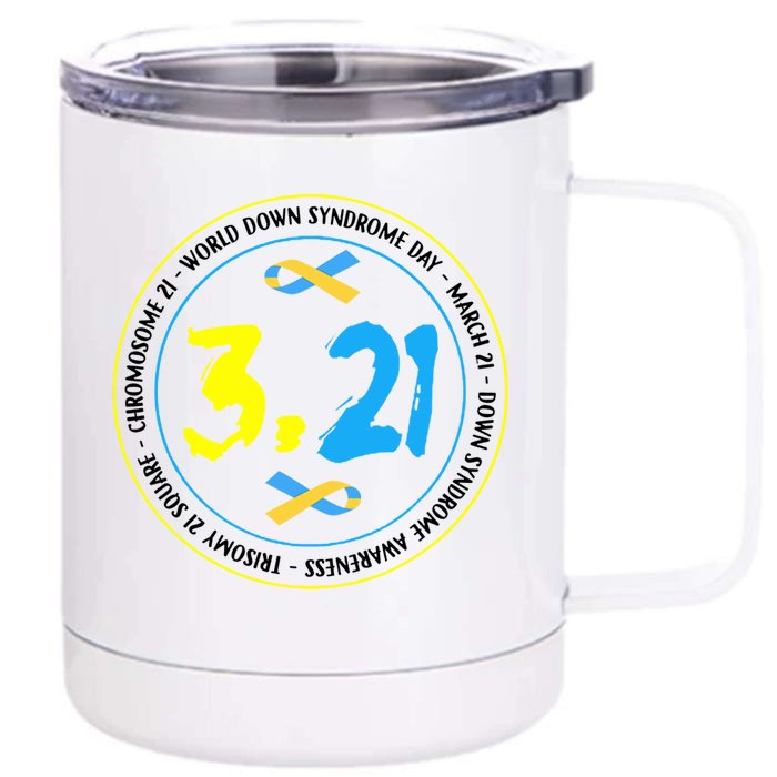 World Down Syndrome Day March 12st Front & Back 12oz Stainless Steel Tumbler Cup