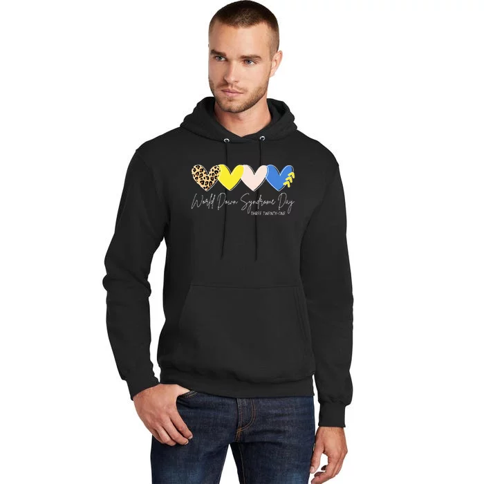 World Down Syndrome Awareness Day 3.21 Trisomy Support Tall Hoodie