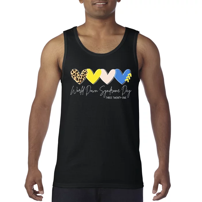 World Down Syndrome Awareness Day 3.21 Trisomy Support Tank Top