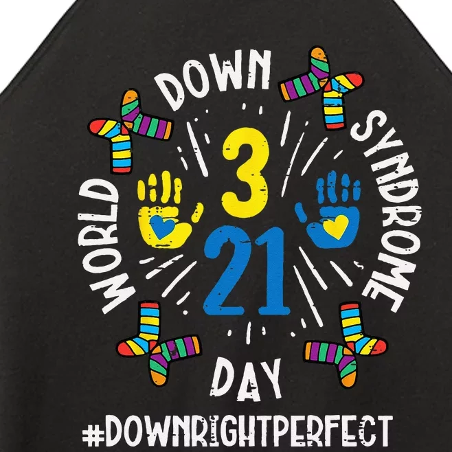 World Down Syndrome Day 321 Awareness Support Women’s Perfect Tri Rocker Tank