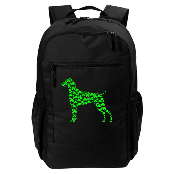 Weimaraner Dog Shamrock funny Leaf St Patrick Day Daily Commute Backpack