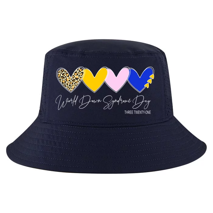 World Down Syndrome Day March 21st Awareness Heart Cool Comfort Performance Bucket Hat