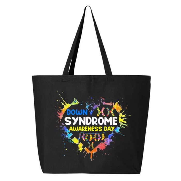 World Down Syndrome Day Awareness Socks 21 March 25L Jumbo Tote