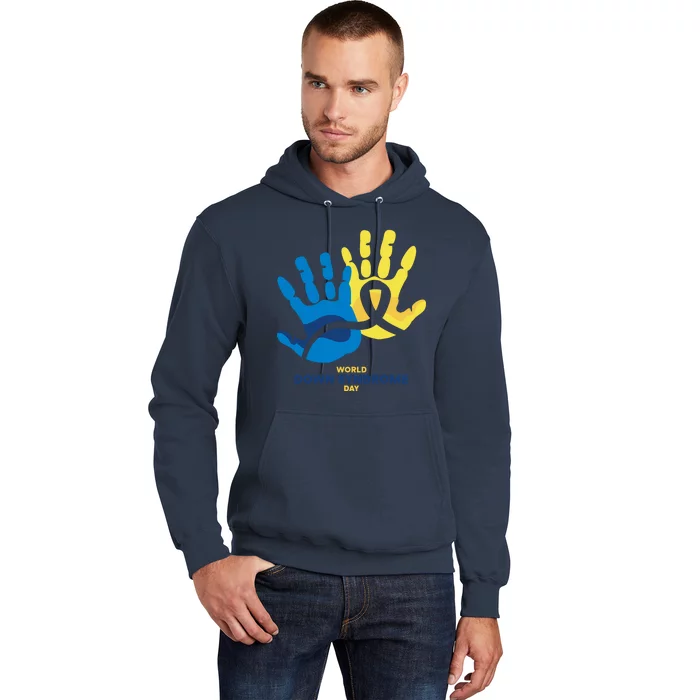 World Down Syndrome Day Handprint Awareness Hoodie