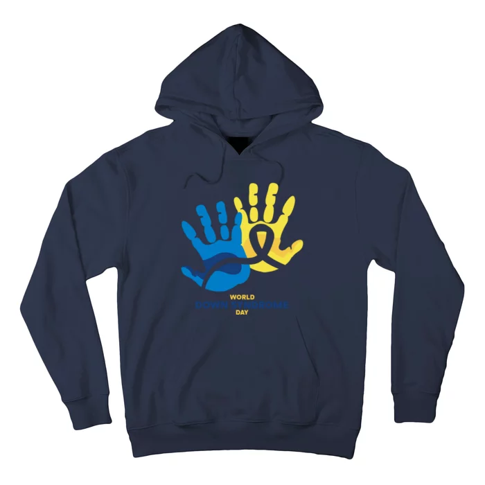 World Down Syndrome Day Handprint Awareness Hoodie