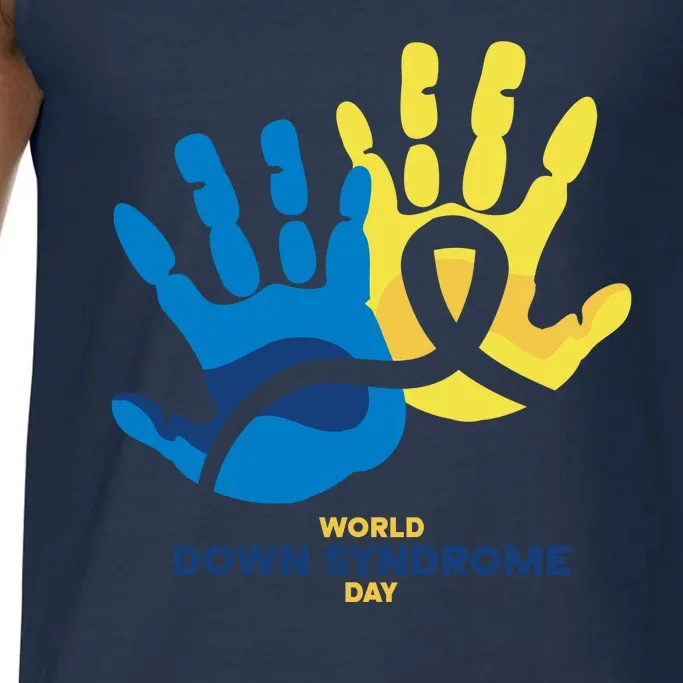 World Down Syndrome Day Handprint Awareness Comfort Colors® Tank Top