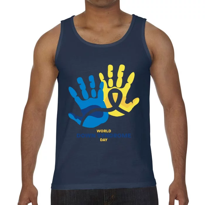 World Down Syndrome Day Handprint Awareness Comfort Colors® Tank Top