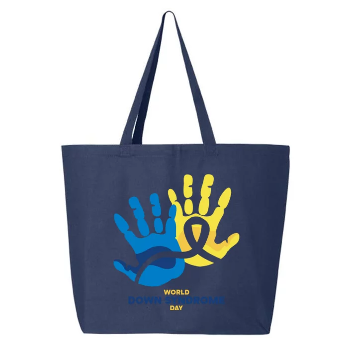 World Down Syndrome Day Handprint Awareness 25L Jumbo Tote