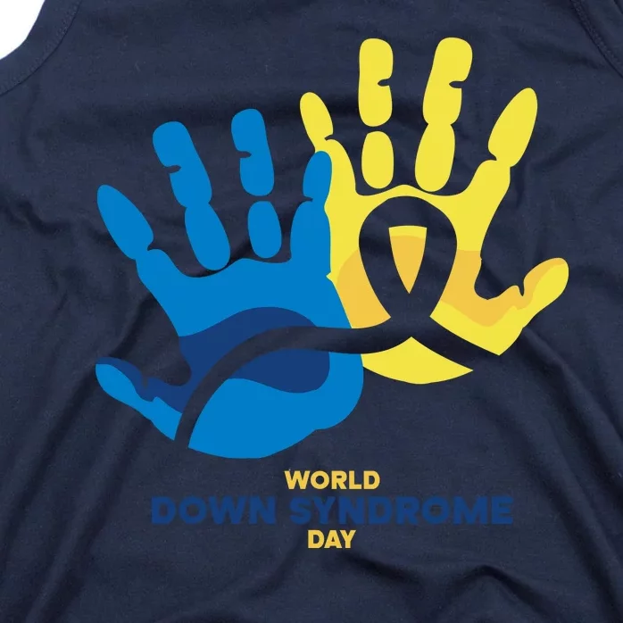 World Down Syndrome Day Handprint Awareness Tank Top