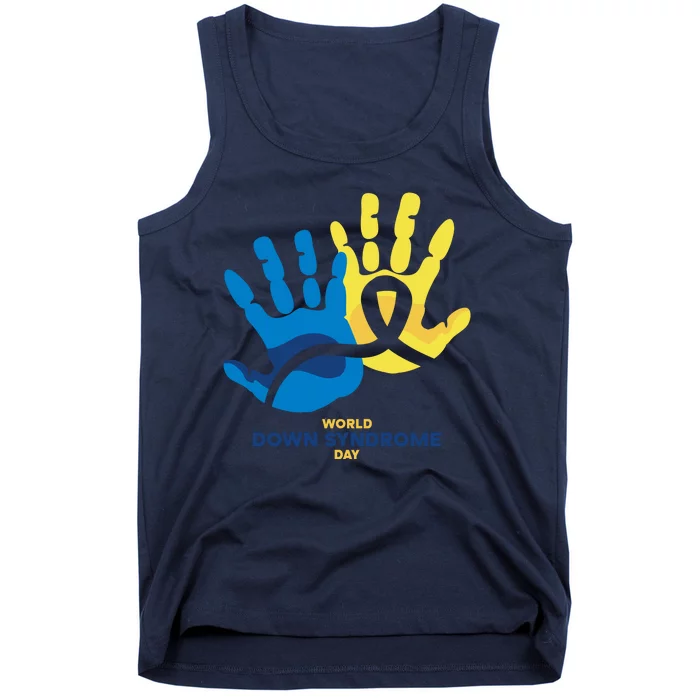 World Down Syndrome Day Handprint Awareness Tank Top