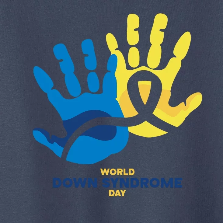 World Down Syndrome Day Handprint Awareness Toddler T-Shirt