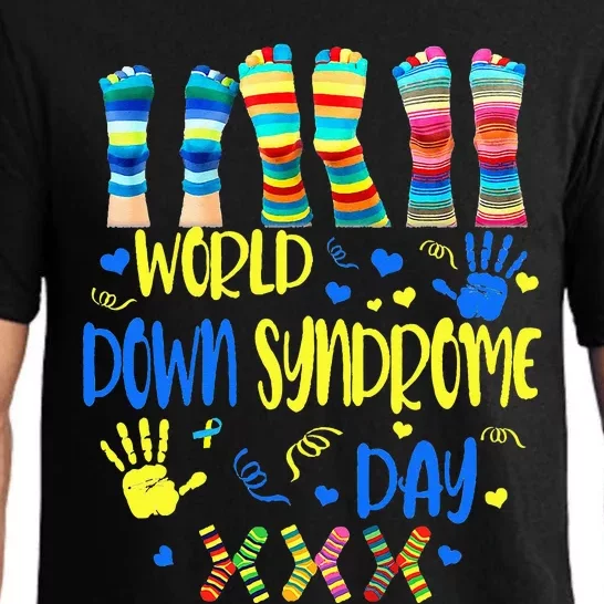 World Down Syndrome Day Awareness Socks Down Right Pajama Set