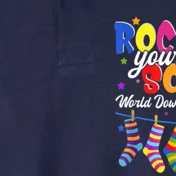 World Down Syndrome Day Rock Your Socks Awareness Softstyle Adult Sport Polo