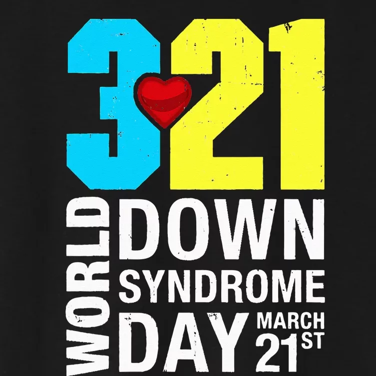 World Down Syndrome Day March 21st Women's Crop Top Tee