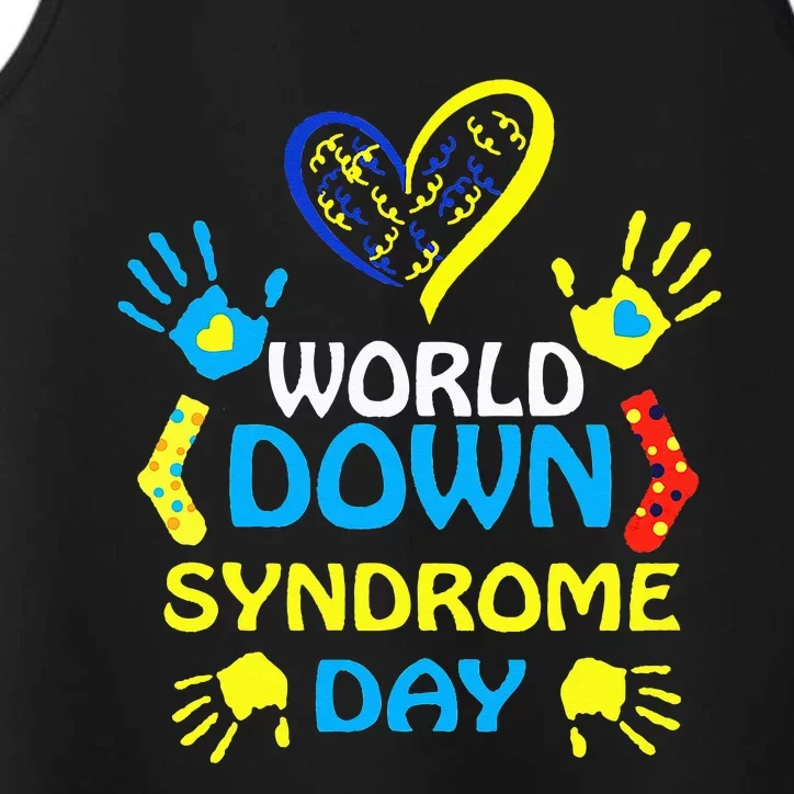 World Down Syndrome Day Support And Awareness 3.21 Performance Tank