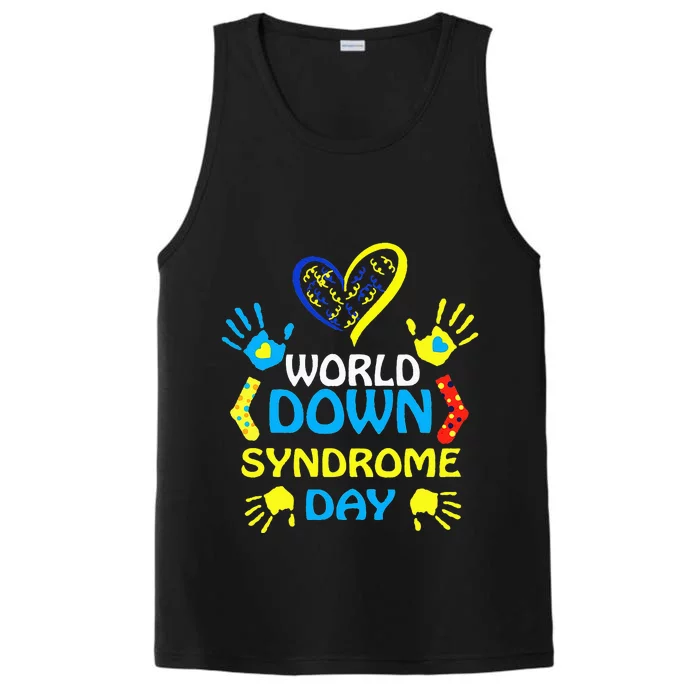 World Down Syndrome Day Support And Awareness 3.21 Performance Tank