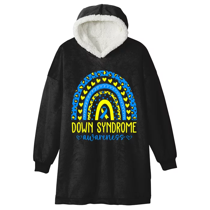 World Down Syndrome Day Rock Your Socks Awareness Hooded Wearable Blanket