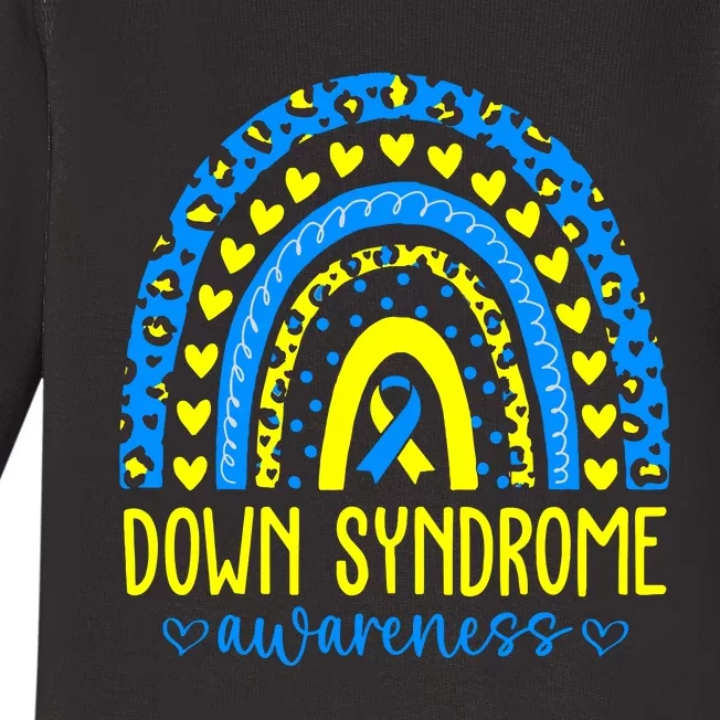 World Down Syndrome Day Rock Your Socks Awareness Baby Long Sleeve Bodysuit