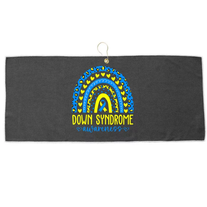 World Down Syndrome Day Rock Your Socks Awareness Large Microfiber Waffle Golf Towel