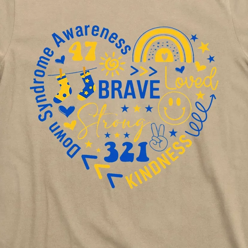 World Down Syndrome Day Awarenes 3.21 Heart T-Shirt