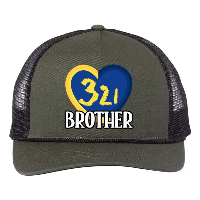 World Down Syndrome Day Gift 321 Brother Gift Retro Rope Trucker Hat Cap