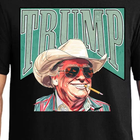 Western Donald Trump Cowboy Maga Pajama Set