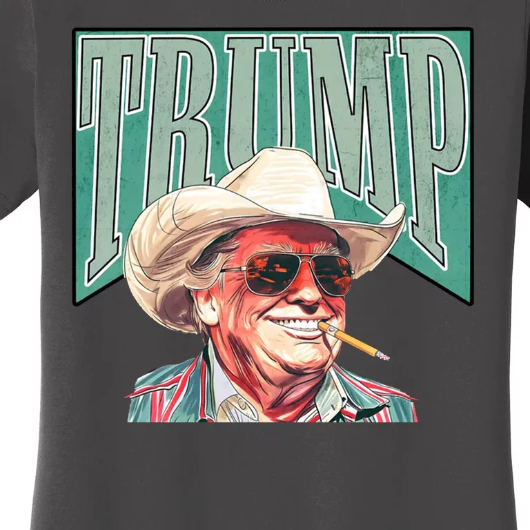 Western Donald Trump Cowboy Maga Women's T-Shirt