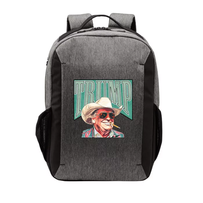 Western Donald Trump Cowboy Maga Vector Backpack