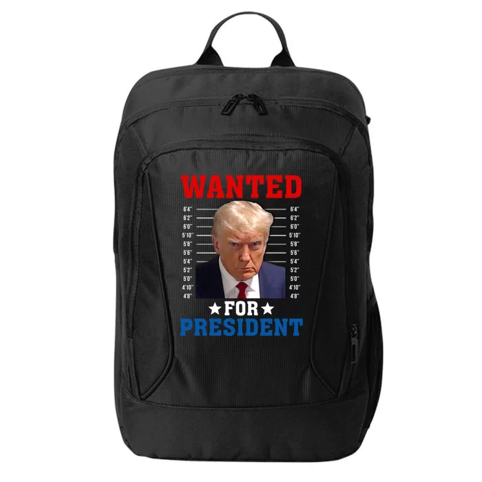 Wanted For President 2024 Donald Trump City Backpack