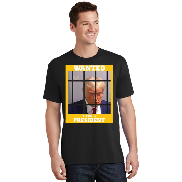 Wanted Donald Trump For President 2024 Trump Mugshot T-Shirt