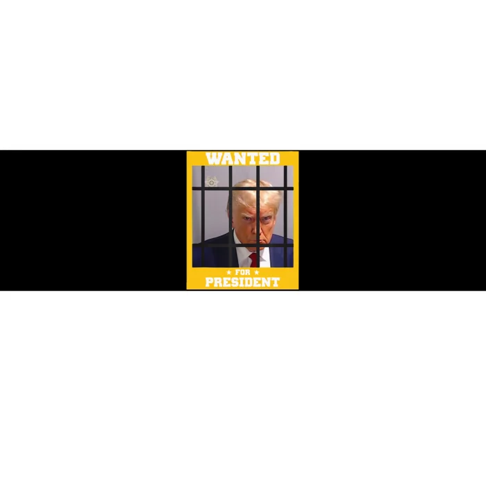 Wanted Donald Trump For President 2024 Trump Mugshot Bumper Sticker