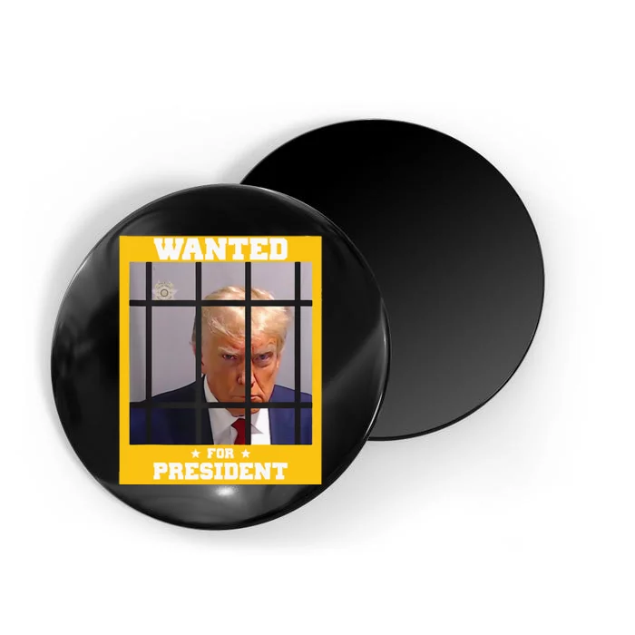 Wanted Donald Trump For President 2024 Trump Mugshot Magnet