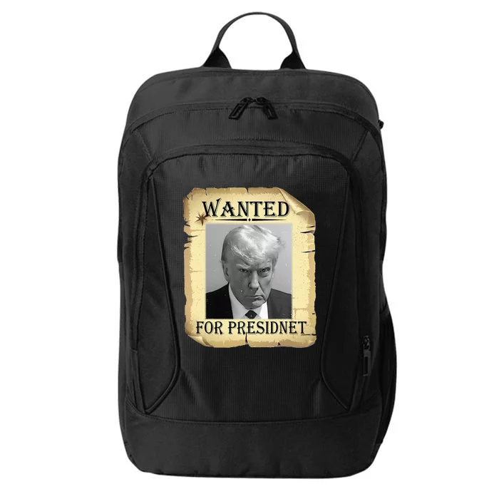 Wanted Donald Trump For President 2024 Vintage City Backpack