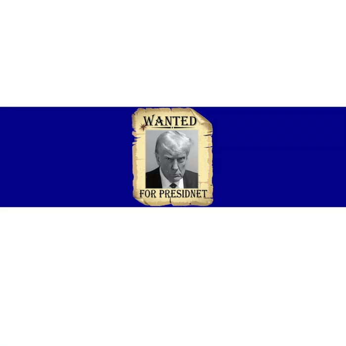 Wanted Donald Trump For President 2024 Vintage Bumper Sticker