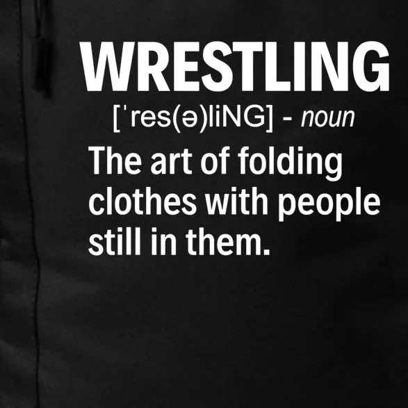 Wrestling Definition TShirt Daily Commute Backpack