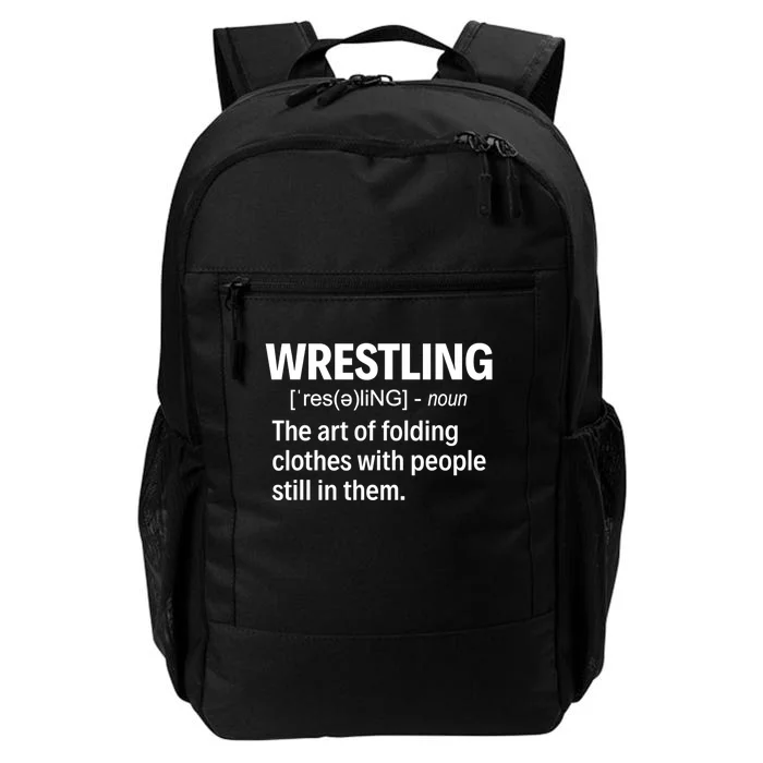 Wrestling Definition TShirt Daily Commute Backpack