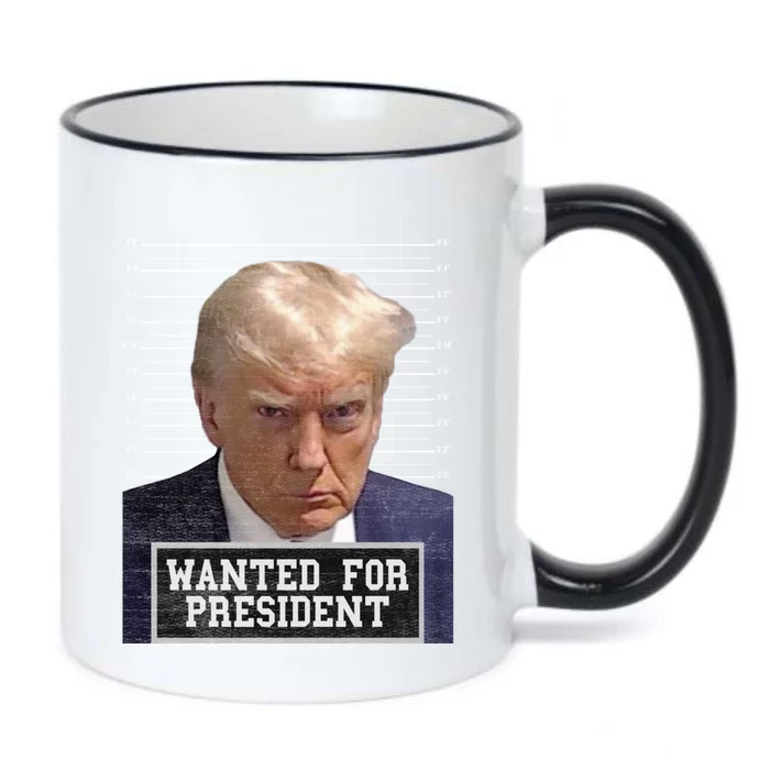 Wanted Donald Trump For President 2024 Trump Mugshot Black Color Changing Mug