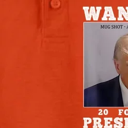 Wanted Donald Trump For President 2024 Dry Zone Grid Performance Polo