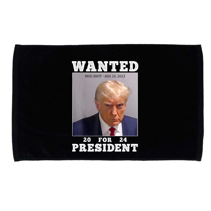 Wanted Donald Trump For President 2024 Microfiber Hand Towel