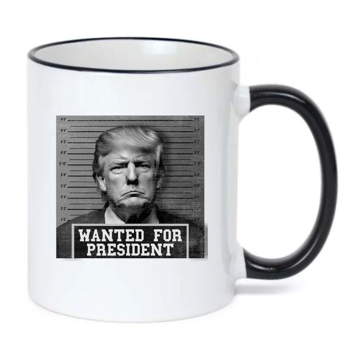 Wanted Donald Trump For President 2024 Trump Mugshot Black Color Changing Mug